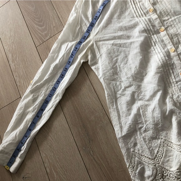 Anthropologie Isabella Sinclair Brimfield Lace Long Sleeve Top Size S - Picture 12 of 15